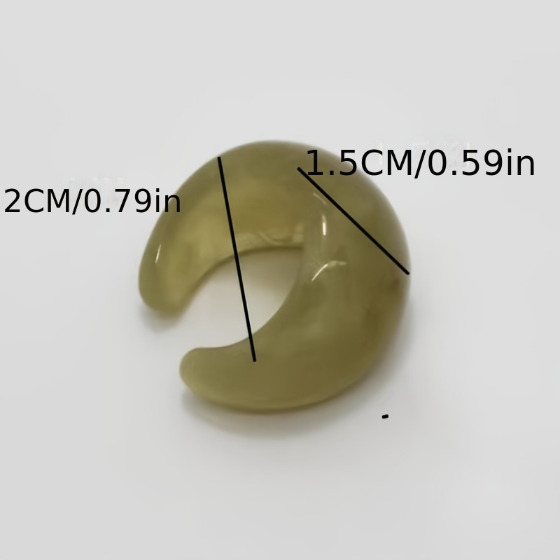 Women's Minimalist Resin Ring, Versatile Everyday Accessory